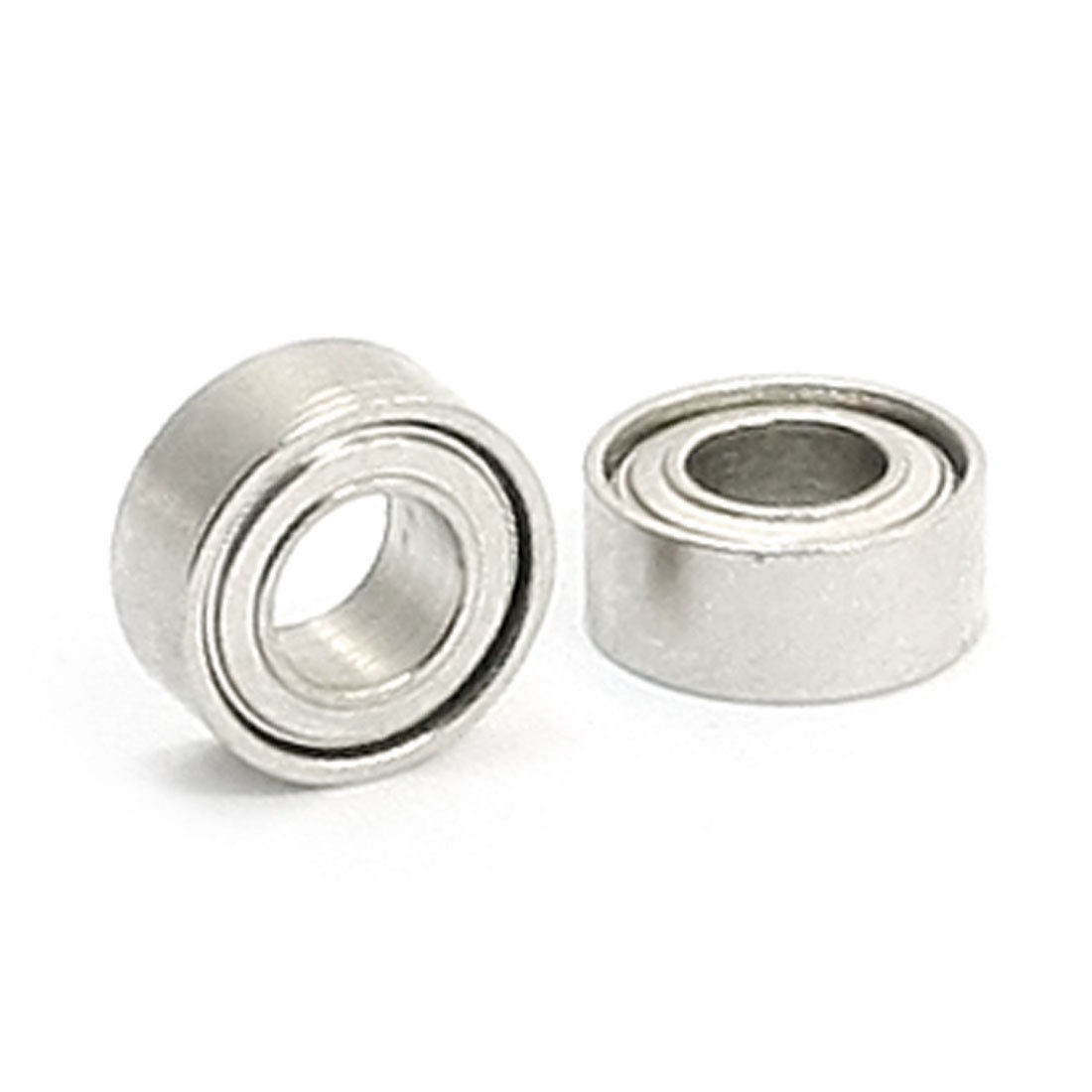Single Row Shielded Deep Groove Ball Bearings 3mm x 6mm x 2.5mm 2pcs