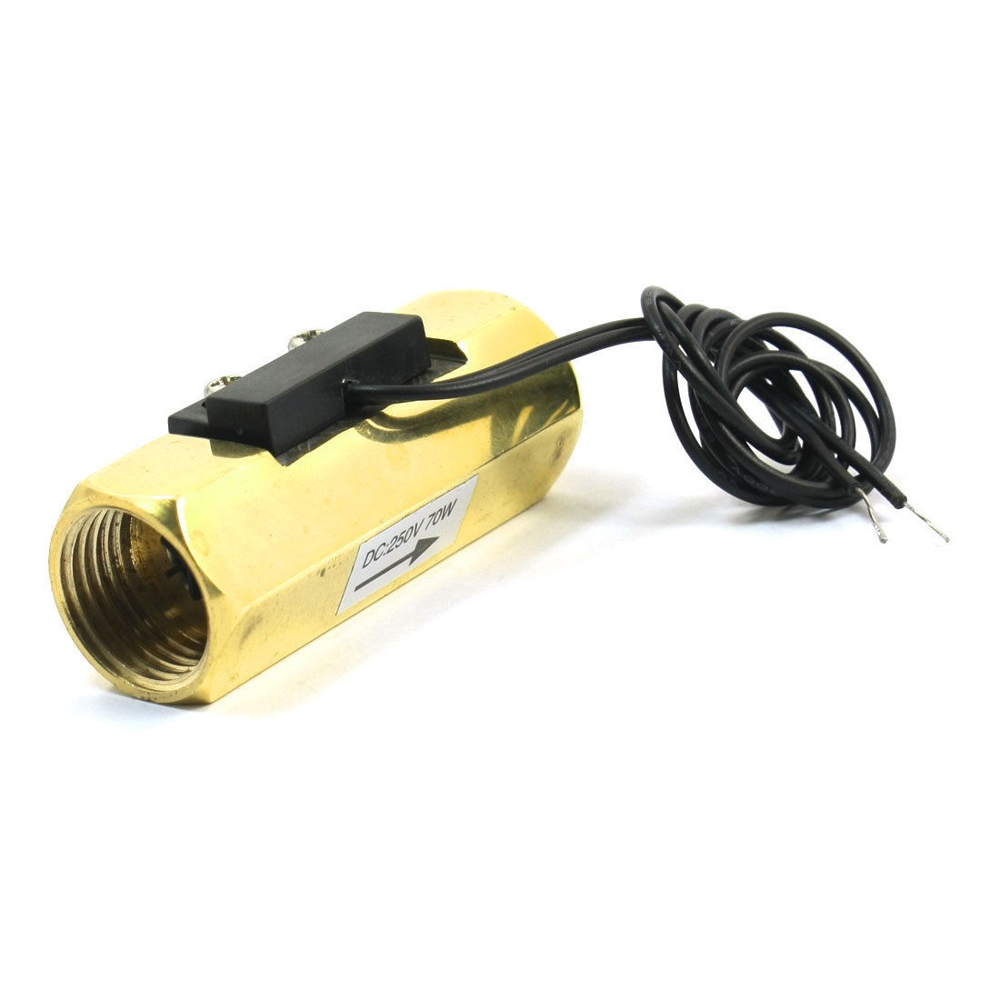 DC250V Brass G1/2 Inner Threaded Magnetic Water Flow Switch Flowmeter 1-30L/min