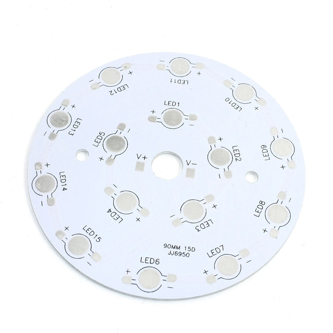 LED Aluminum PCB Circuit Board 90mm for 15 x 1W/3W/5W LEDs in Series