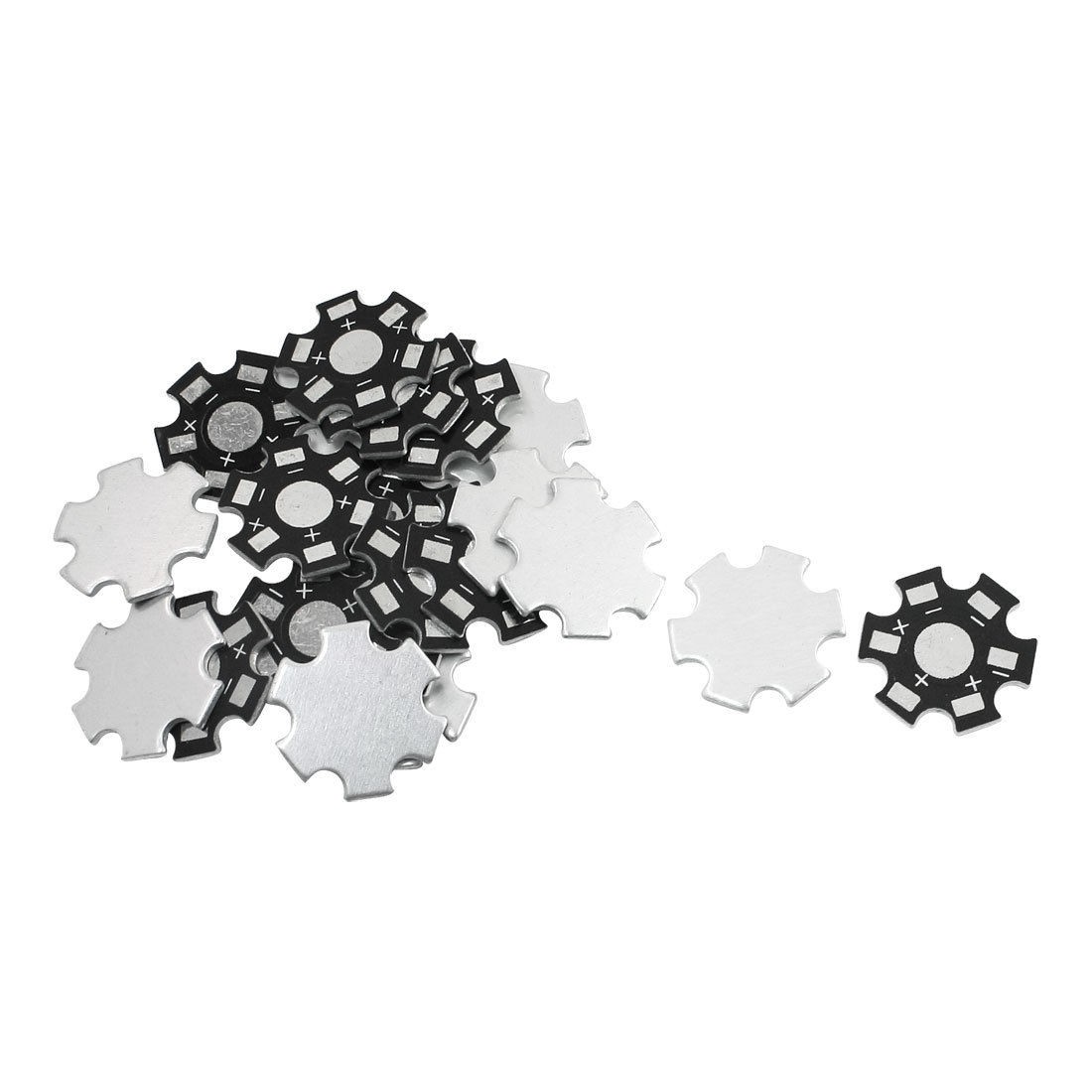 20pcs 1W 3W 5W High Power LED PCB Aluminum Star Base 20mm Diameter