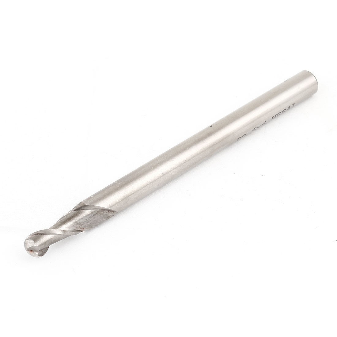5mm x 6mm Straight Shank 2 Flutes HSS-AL End Mill Cutter Milling Tool