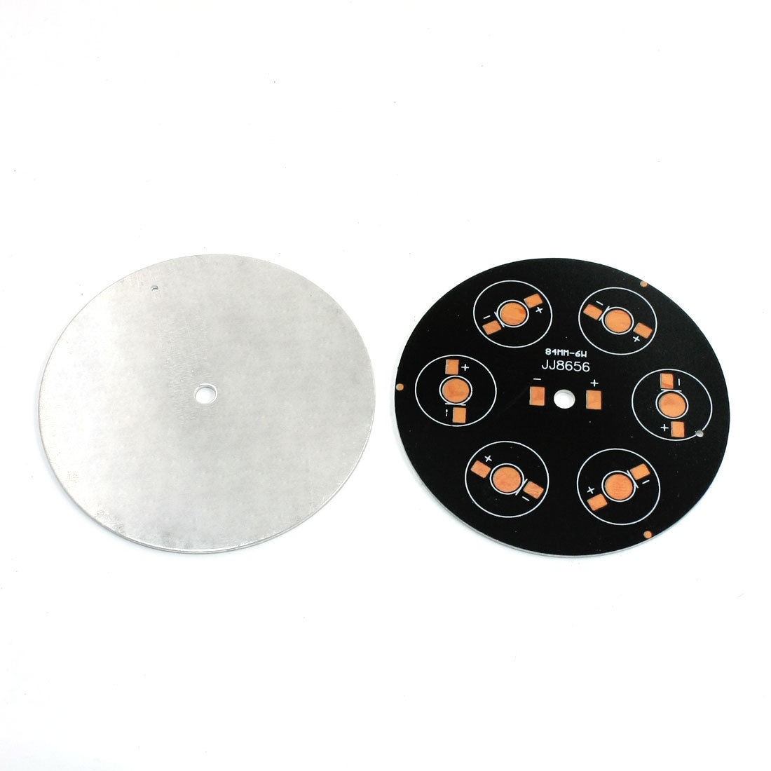 2Pcs LED Aluminum Circle PCB Circuit Board 84mm for 6 x 1W/3W/5W LED
