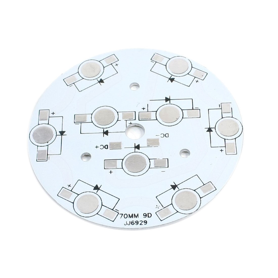 Aluminum PCB Printed Circuit Board 69mm for 9 x 1W/3W/5W LED Lamp