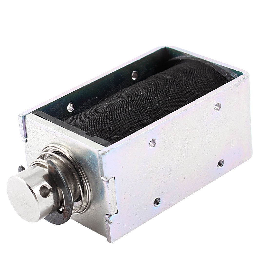 3mm/1Kg Wired Open Frame Push Pull Type Solenoid Electromagnet DC 24V 0.68A