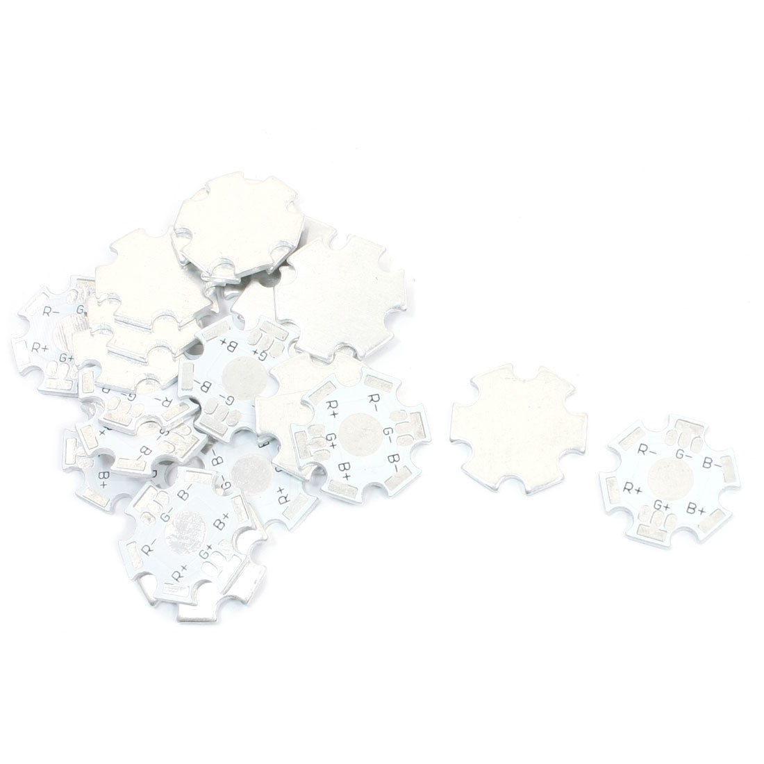 20 PCS 2cm Star Aluminum PCB Circuit Board for 1 x 1W/3W RGB LED in Series