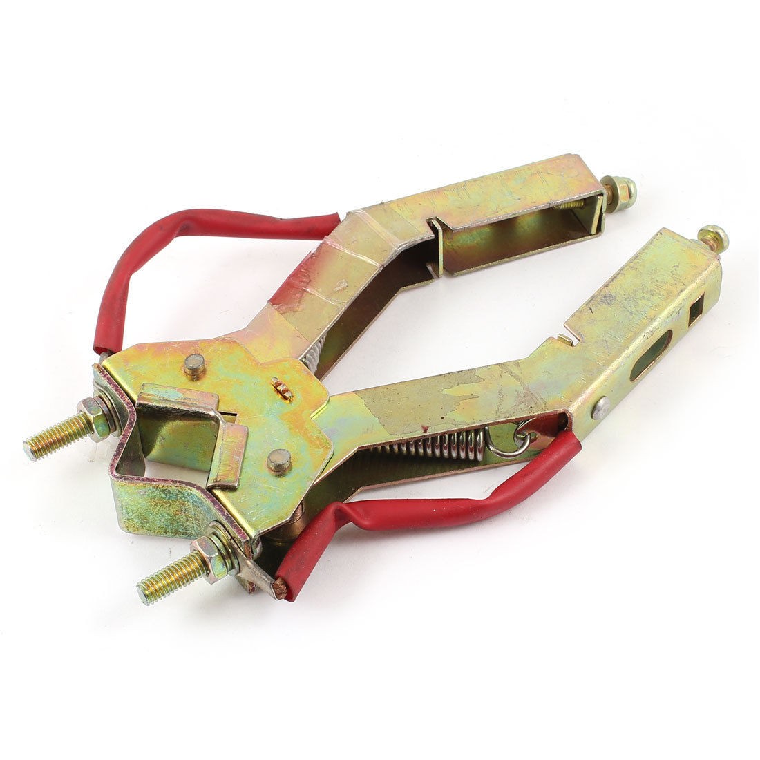 Spring Loaded Carbon Brush Holder Bronze Tone for Electric Motor