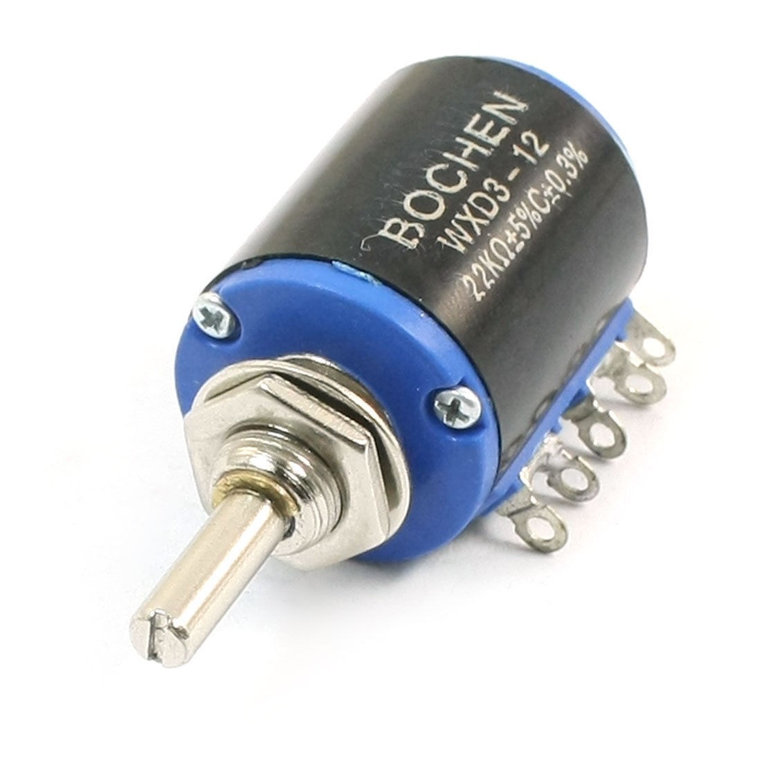 WXD3-12 22K Ohm 5% Tolerance 3 Solder Lug Wirewound Potentiometer