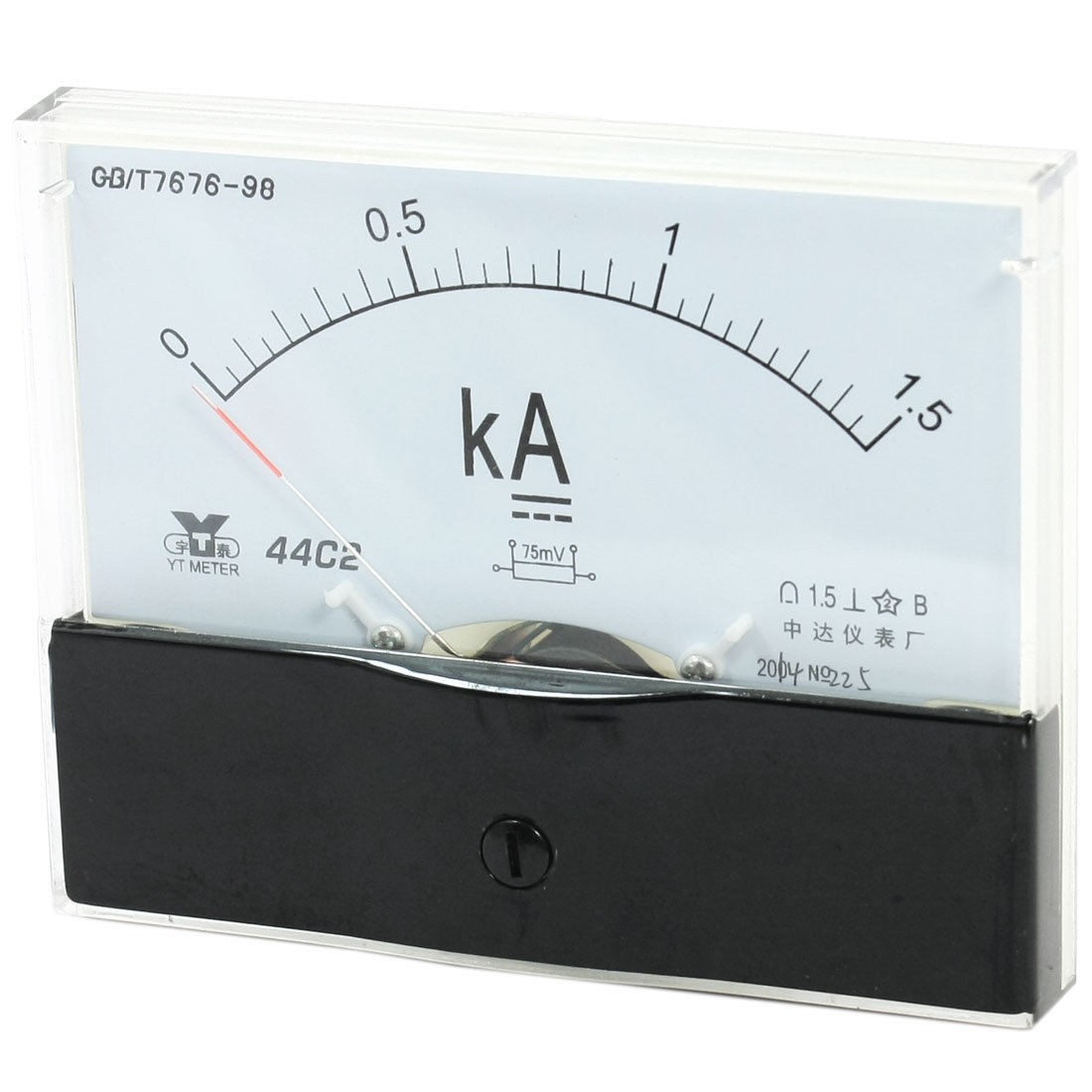 Electrical Analog Panel Ammeter Gauge DC 0 - 1.5KA Measuring Range