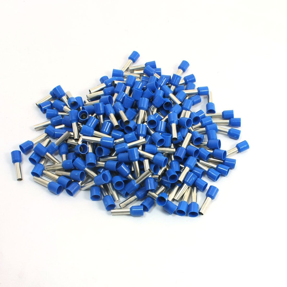 190pcs Blue 3 5mm Inner Dia Metal Tube Pre Insulate Terminals for 10AWG Cable