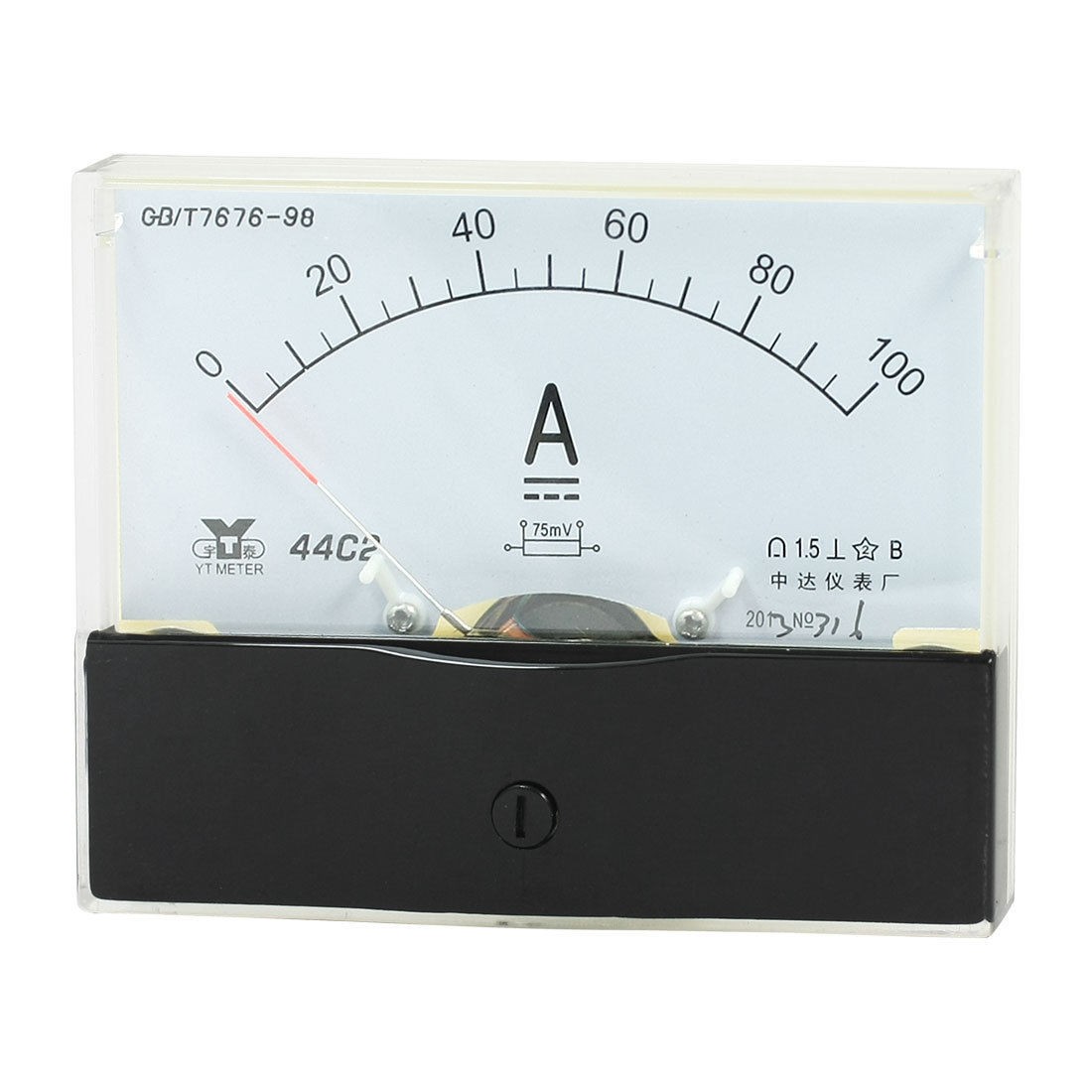 Measurement Tool Analog Panel Ammeter Gauge DC 0 - 100A Measuring Range