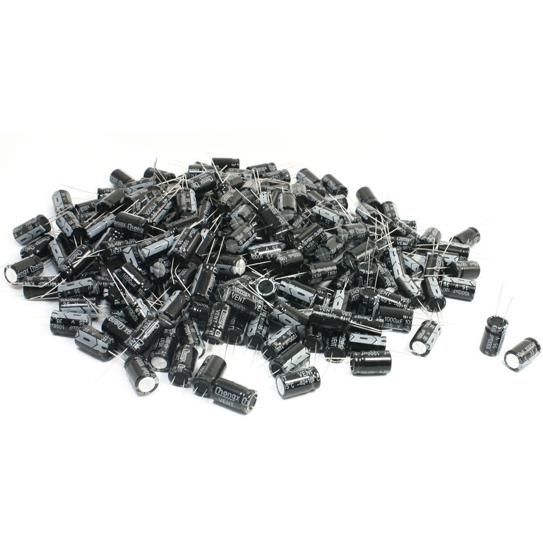 200Pcs Aluminum Radial Electrolytic Capacitors 1000uF 35V 21mm x 13mm
