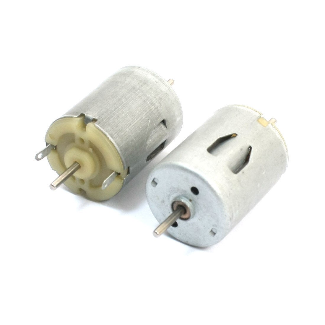 2pcs Silver Tone 3-6V 3800RPM Dual Axle High Torque DC Motor for Toy Car