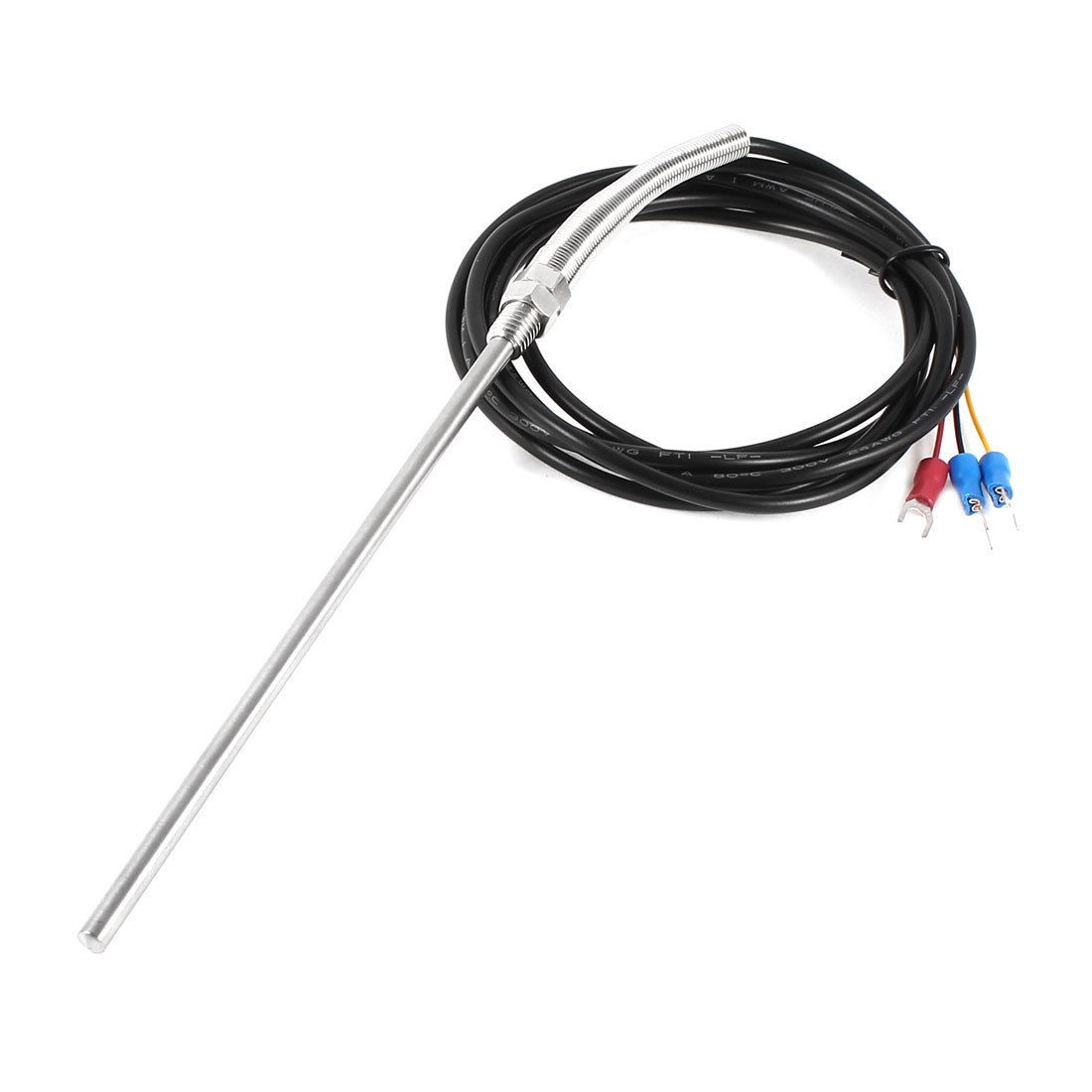 150mm x 5mm 1.8 Meters PT Type 0-400C Temprature Sensor Thermocouple Probe