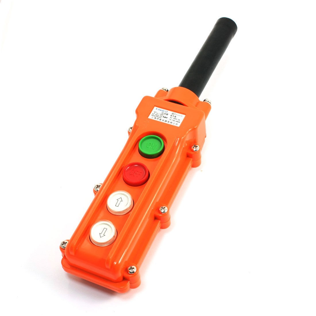 Hoist Crane AC 500V 2A 4 Way Control Rainproof Push Button Switch COB61