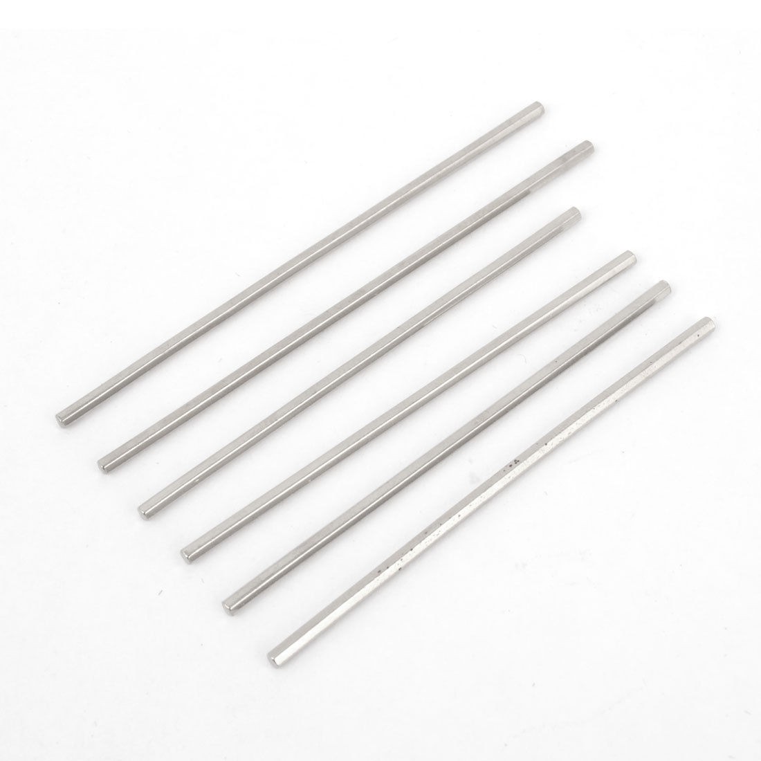 6Pcs Mini 4WD Racer Metal Round Straight Shaft Axle Rod w Spacer Sleeve