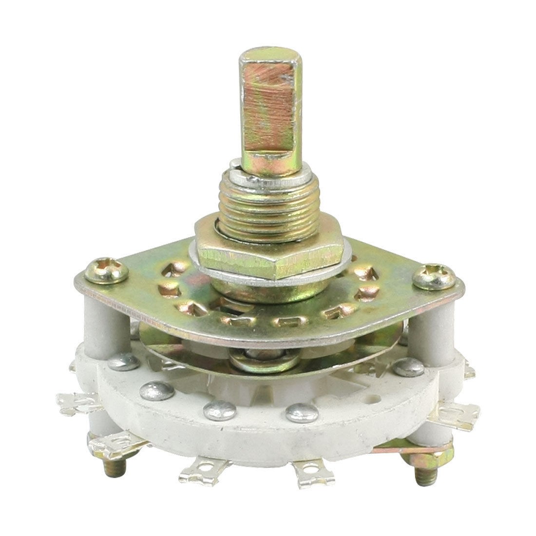 10mm Mounted Hole Dia 2P4T 1 Deck Band Channel Selector Rotary Switch