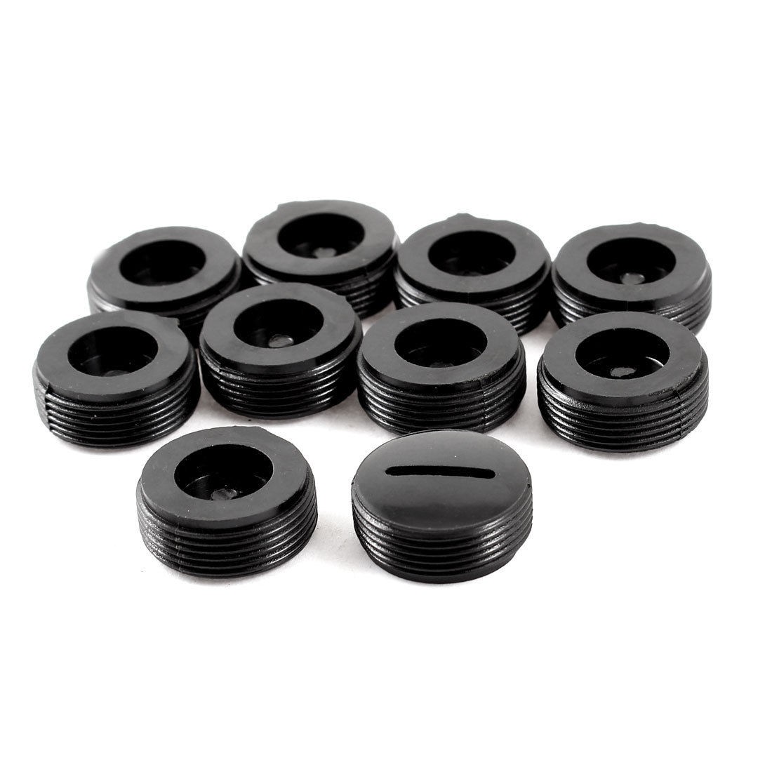 10 Pcs Plastic Electric Tool 20mm Male Thread Dia Carbon Brush Holder Cap