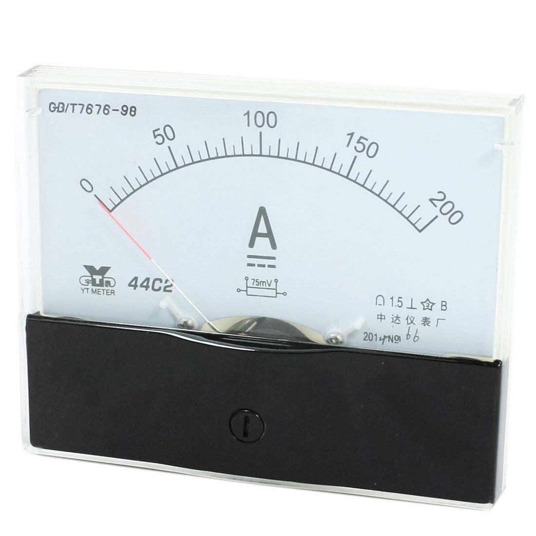 Measurement Tool Analog Panel Ammeter Gauge DC 0 - 200A Measuring Range