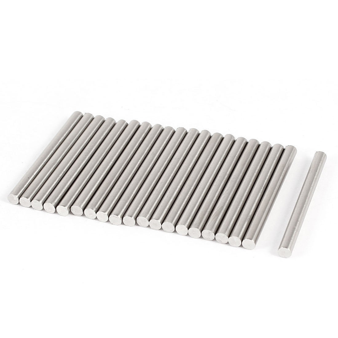 DIY Car Helicopter Model Toy Stainless Steel Round Axles Rod Bar 3mmx35mm 20 Pcs