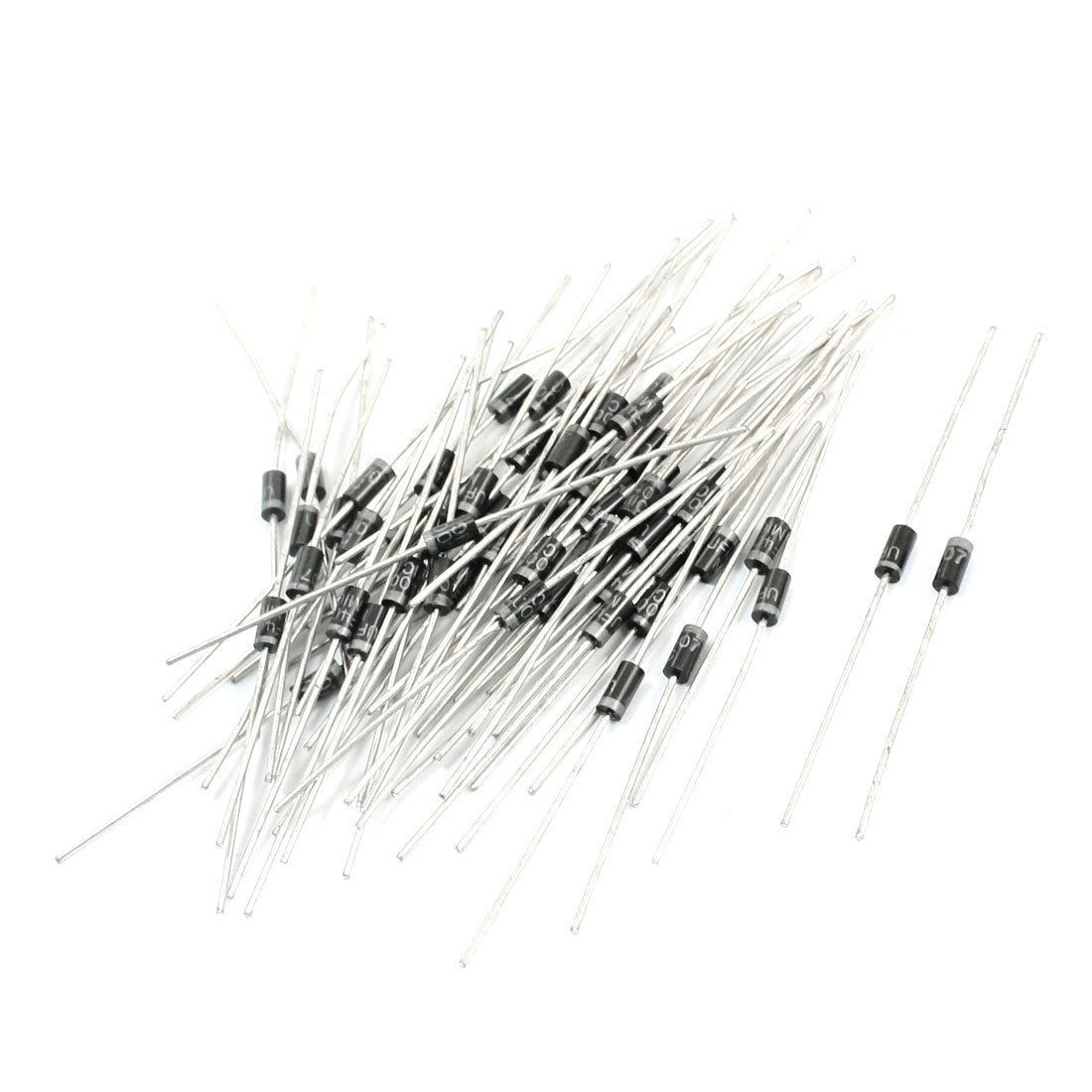 55Pcs Axial Leaded Low Drop UF4007 1A 1000V Ultrafast Recovery Rectifier