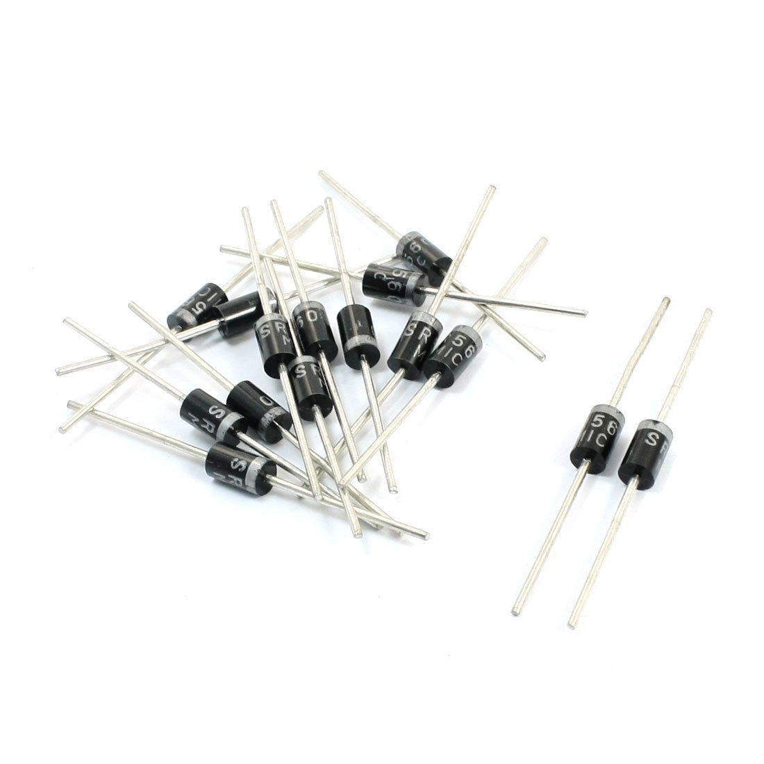 15Pcs Axial Leaded SR560 Schottky Barrier Rectifier 5A 60V