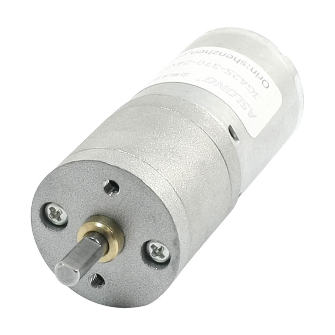 GA25-370 DC24V 10RPM 4mm Dia Shaft Cylindrical Speed Reduce Gear Motor