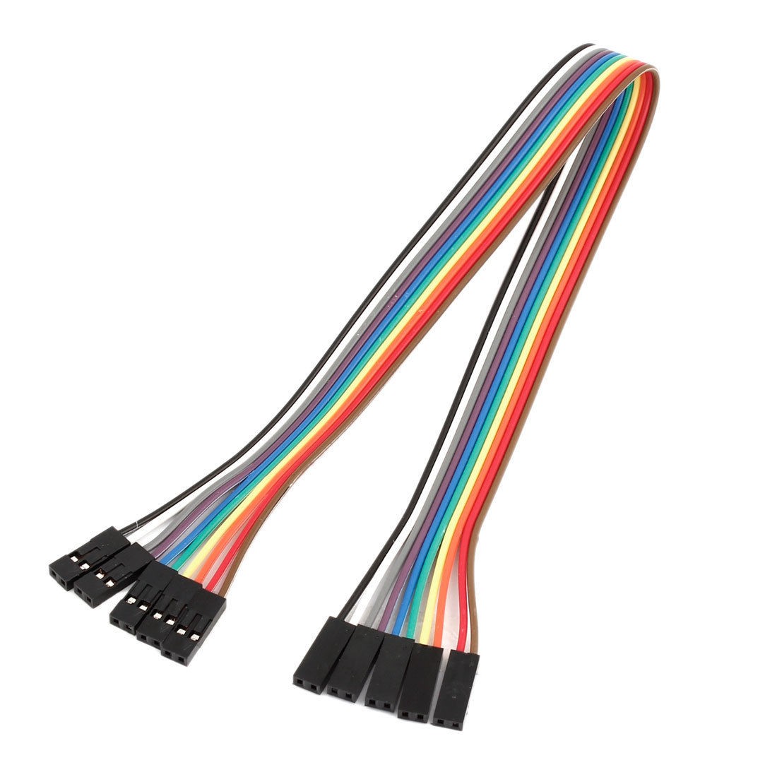 30cm 2.54mm 2 Pin Female to Female F/F Jumper Wire Cable Connector 5 Pcs