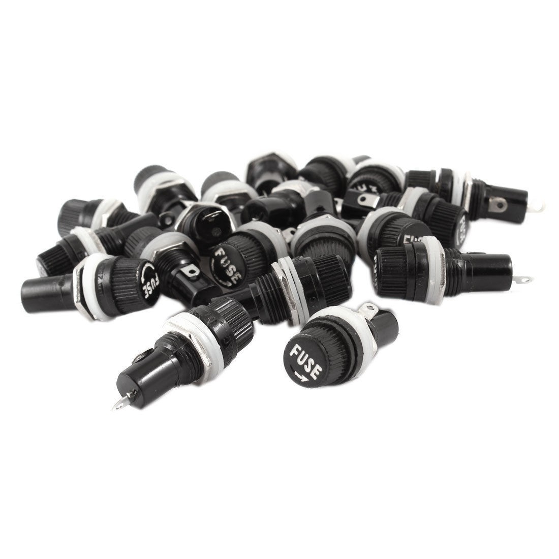20 Pcs Electrical Panel Screw Mounted 5 x 20mm Fuse Holder