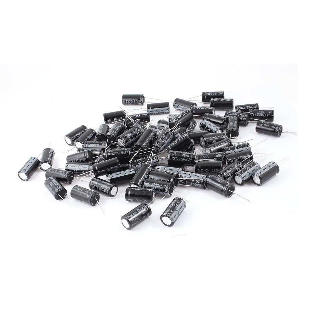 32mm x 16mm 3300uF 35V Radial Electrolytic Capacitors 100PCS