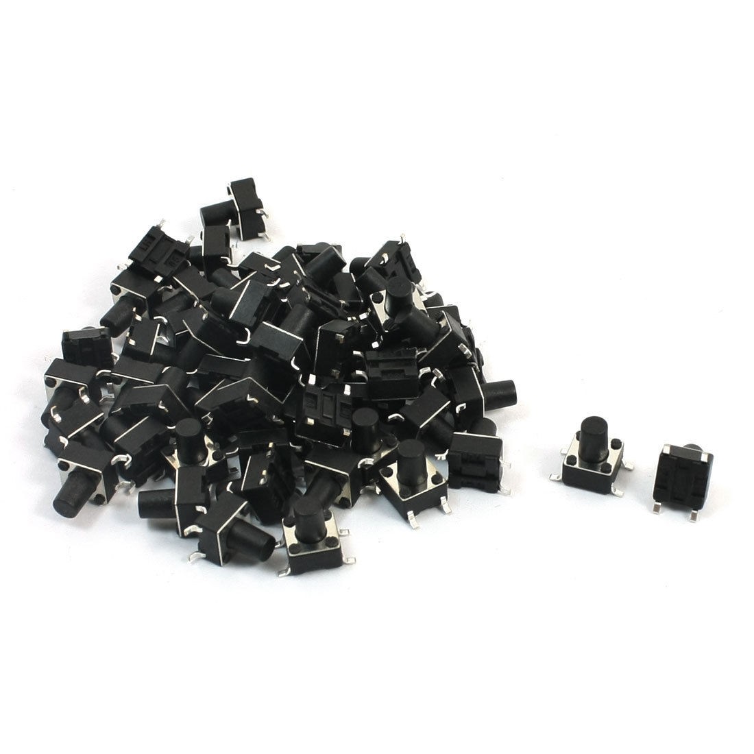 55Pcs Momentary Tact Tactile Push Button Switch 6x6x8mm 4-pin SMD