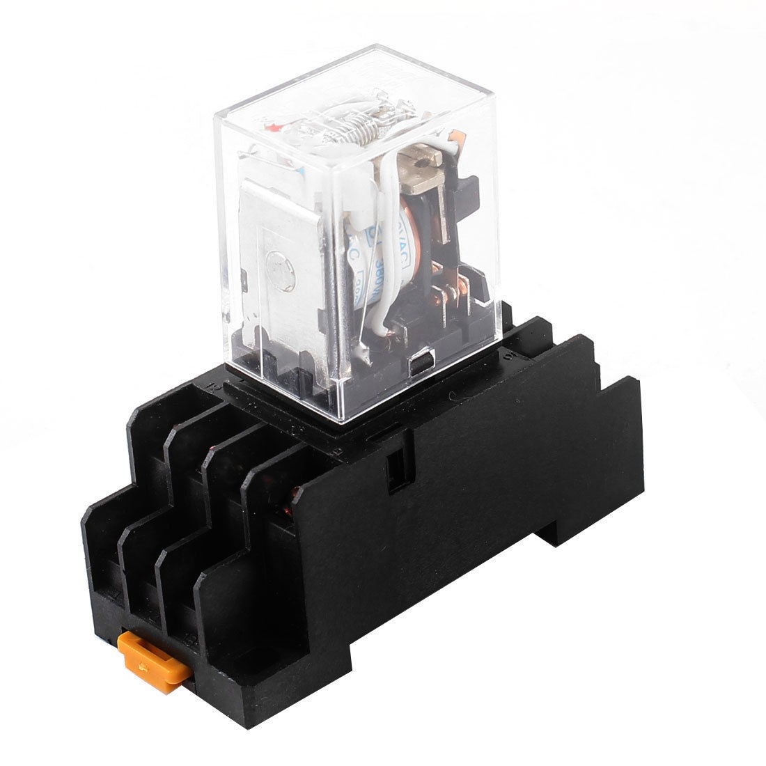 AC 380V Coil 4PDT 14 Pin Green LED General Purpose Power Relay w Socket Base