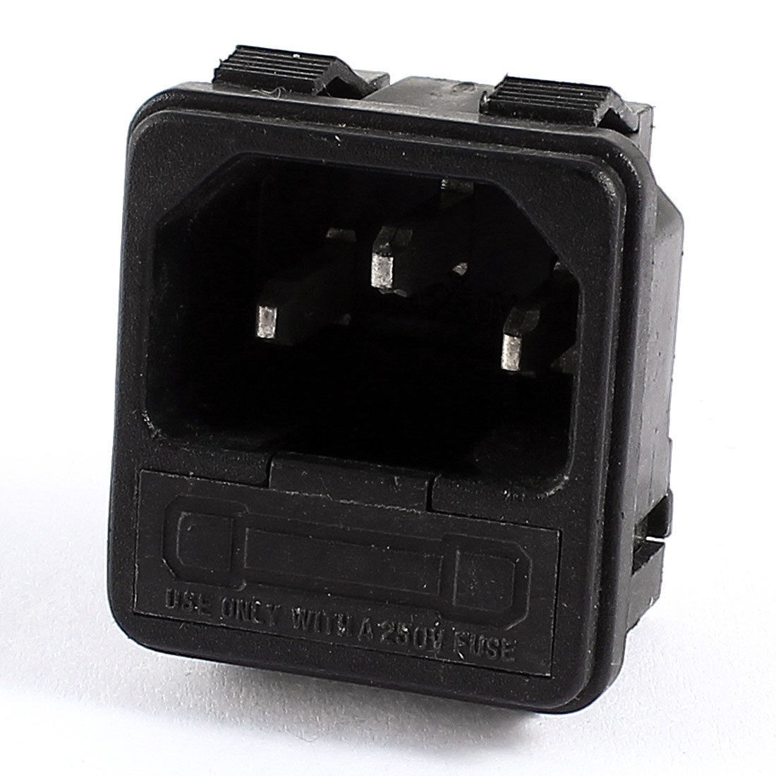IEC-320 C14 Male Plug AC Power Inlet Panel Socket Connector 250V 10A Screw Type