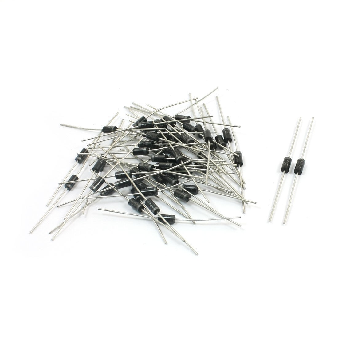 55Pcs Axial Leaded RL207 General Purpose Plastic Rectifier 2A 1000V