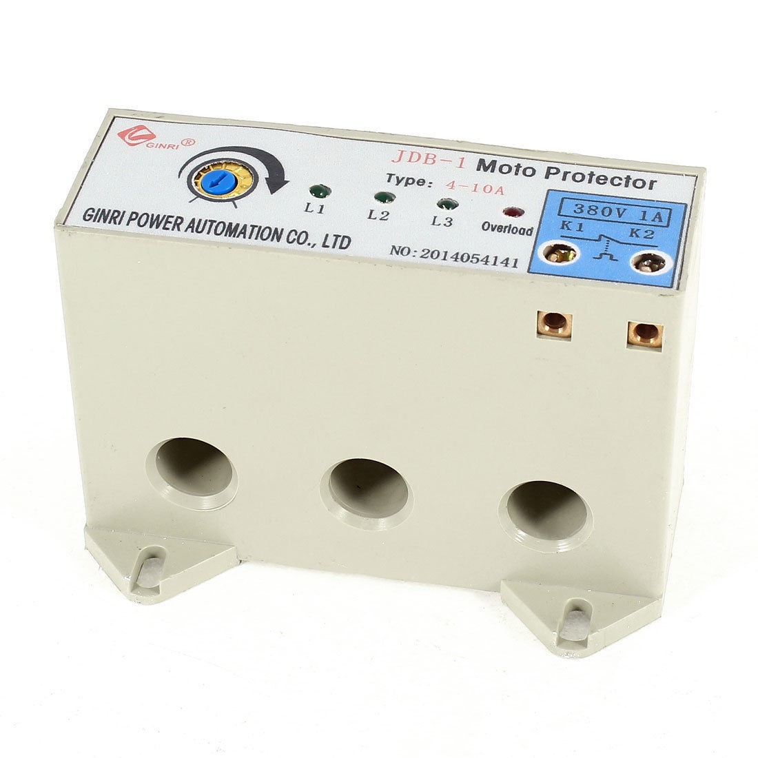 JDB-1 3 Phase 4-10 Ampere Adjustable Current Motor Circuit Protector