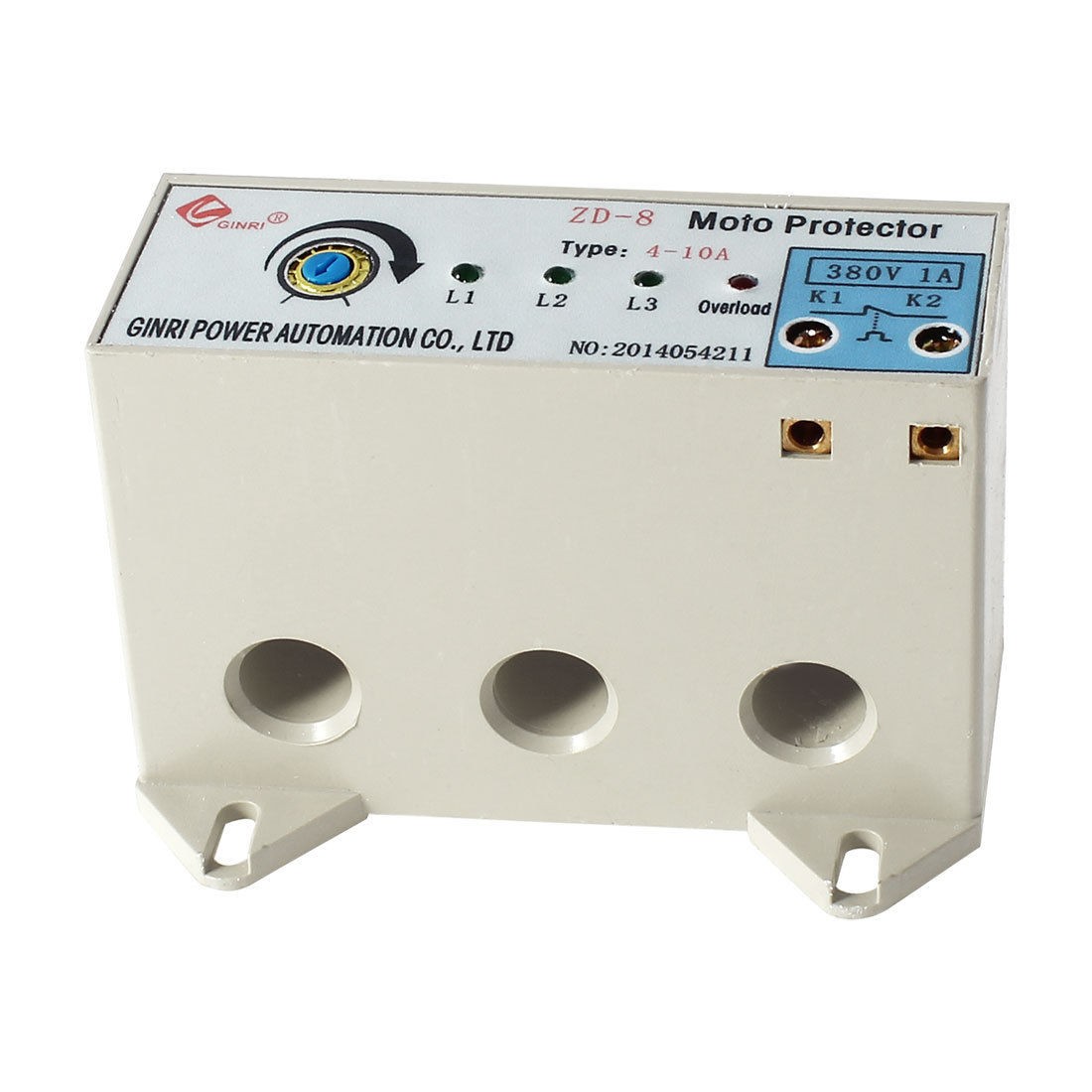 ZD-8 3 Phase 4-10 Ampere Adjustable Current Motor Circuit Protector