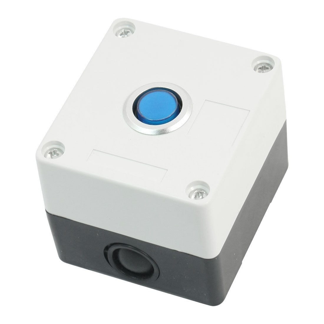 24V 2 Pin Plastic Accident Signal Indicator Light Pilot Lamp Box Blue