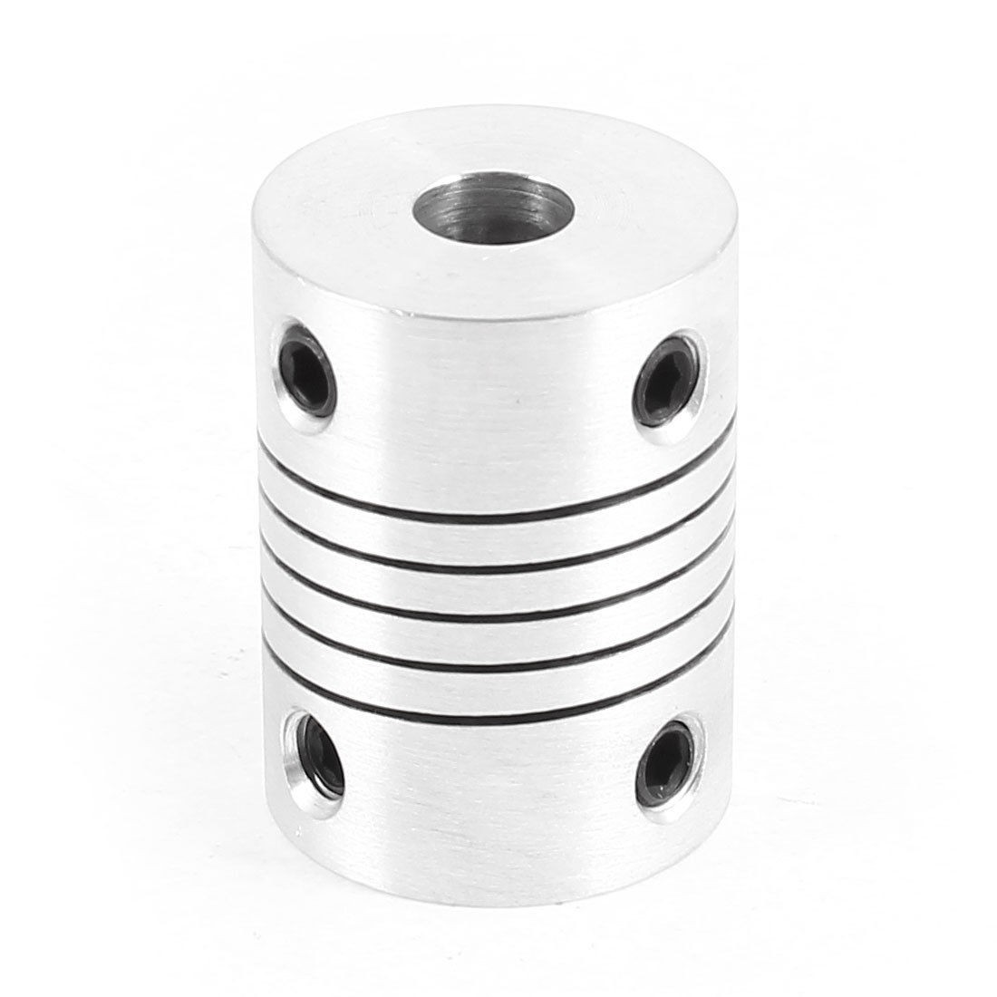 CNC 6mm Aluminum Alloy Electric Motor Shaft Coupler Coupling Joiner Silver Tone