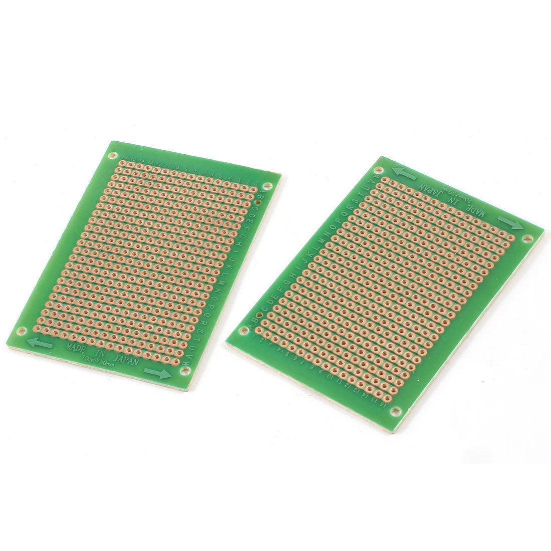 2pcs 7 x 5cm DIY Rectangle PCB Circuit Board Prototyping Prototype Stripboard