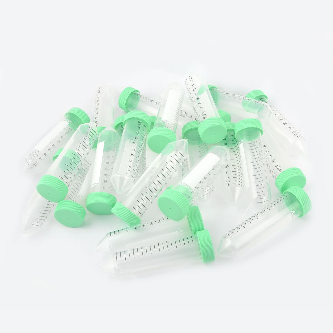 50ml 1.7oz Conical Bottom Micro Centrifuge Tubes w Screw Caps 25 Pcs