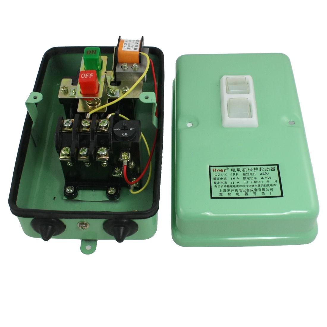 120-430V Coil Shunt Trip Motor Starter Protector 3Pole 6.8-11A 5.4HP