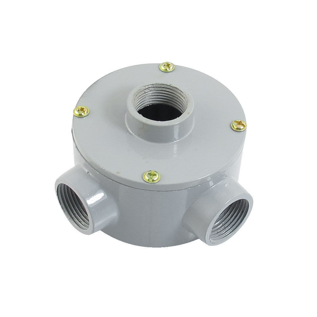 G3/4" Thread Three Holes Conduit Wiring Round Metal Junction Box