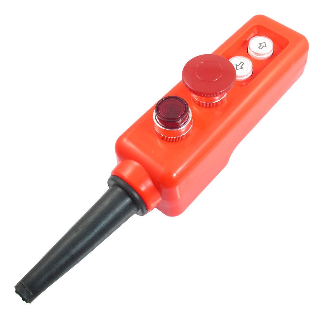 Crane Mashroom Emergency Stop Red Lamp Self-lock Push Button Switch 24V