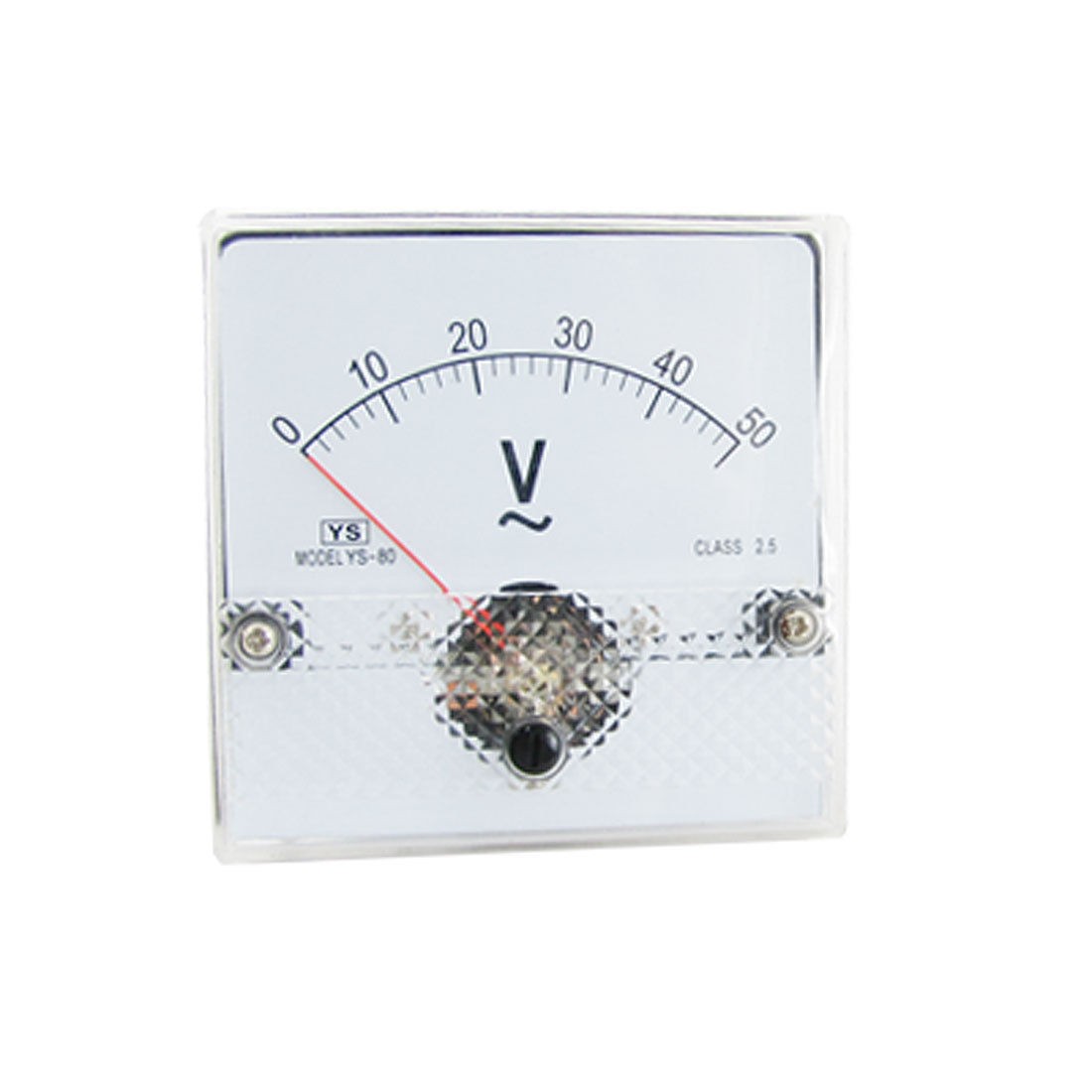 AC 0-50V Voltage Square Analog Voltmeter Panel Gauge