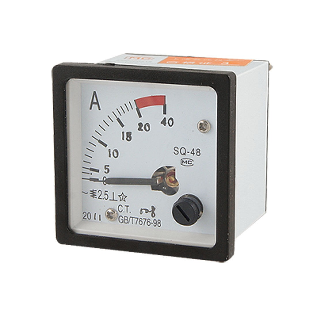 AC 0-20A Square Panel Amper Meter Scale Ammeter Gauge
