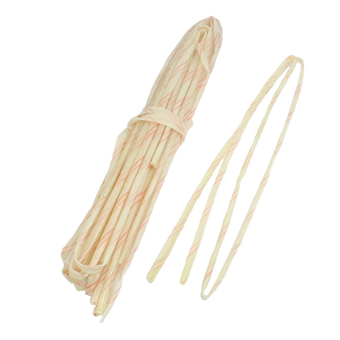 10 Pcs 4mm Flexible Fiberglass PVC Insulating Sleeve Pipe 37"