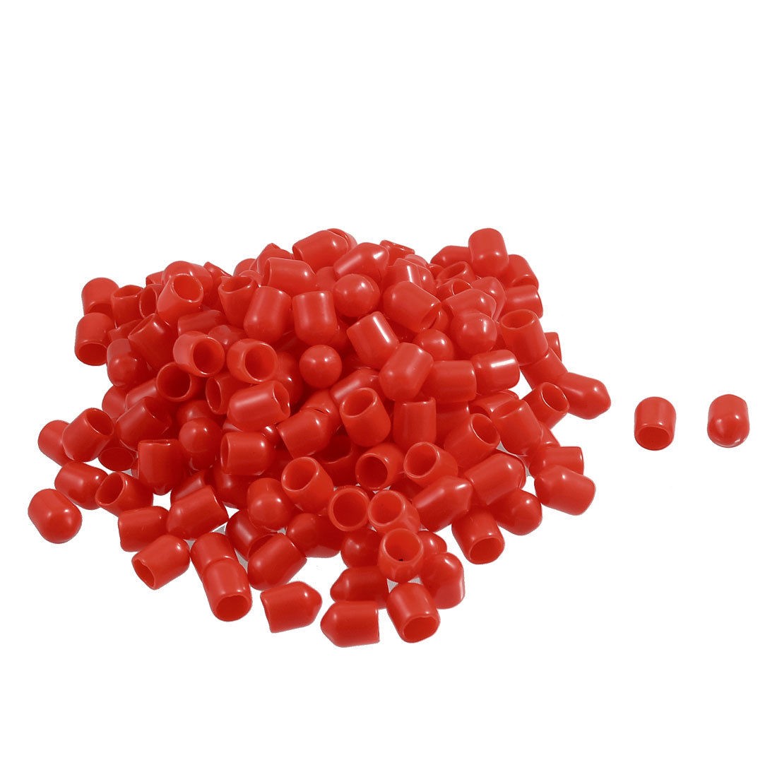600 Pcs 6mm Inner Diameter Red PVC Slip Pipe End Caps Cover Fittings