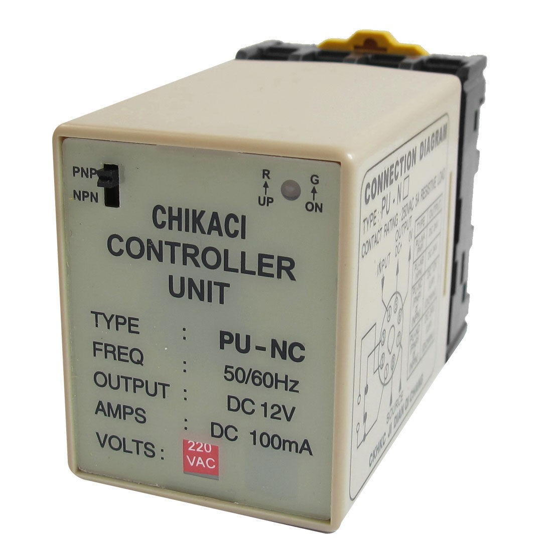 PU-NC DC 12V 100mA SPDT 8 Pins Controller Unit w Base for Photoelectric Switch