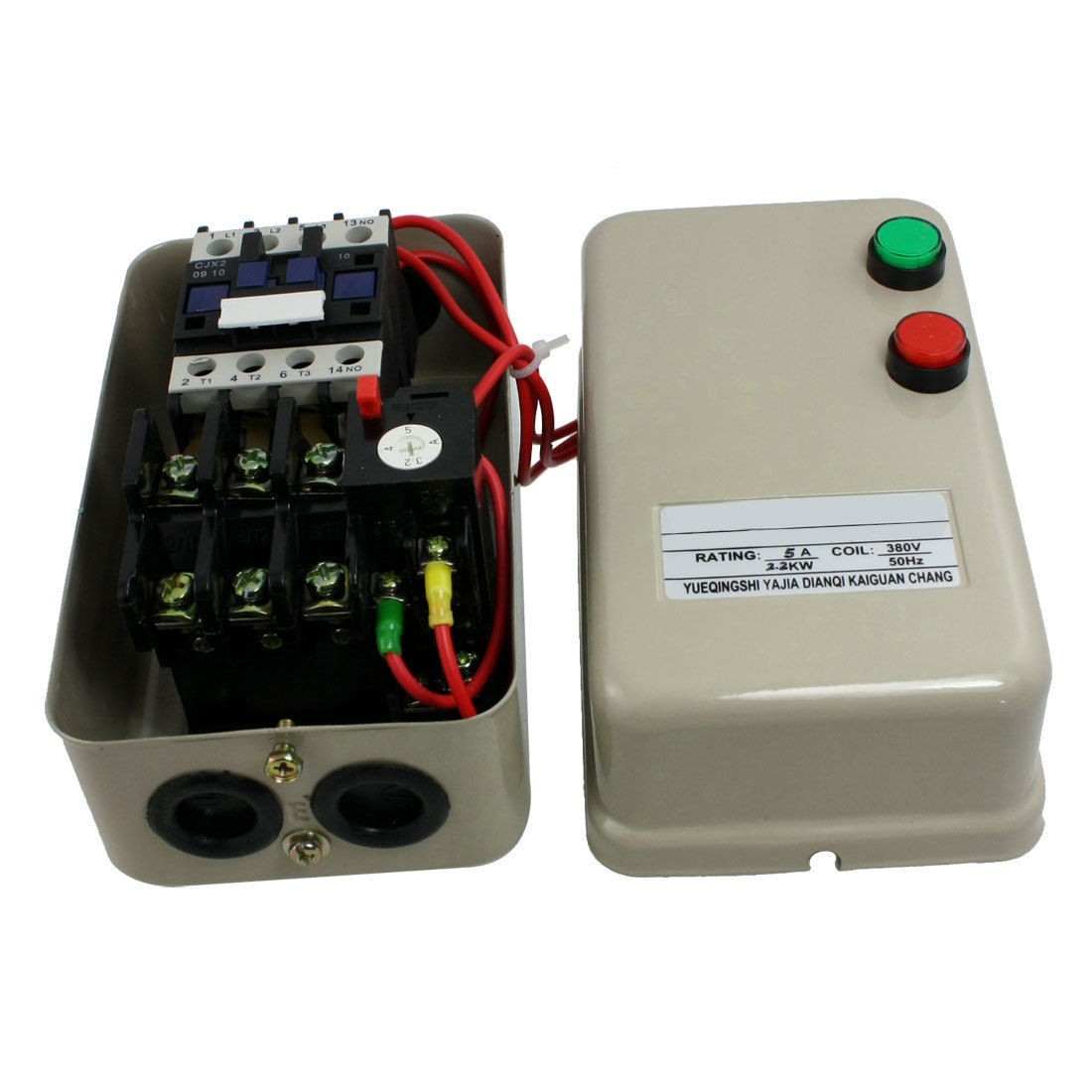 3.2-5A 3 HP Three Phase Magnetic Starter Motor Control 380V AC Coil 3 Pole