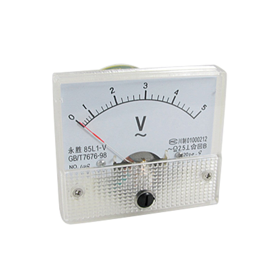 Class 2.5 Accuracy AC 5V Gauge Panel Voltmeter 85L1-V