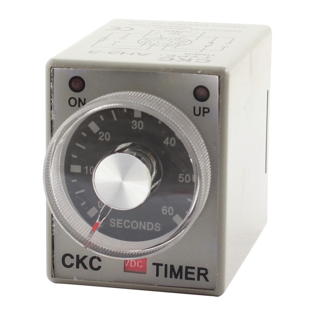 DC 12V 0-60 Seconds 60s Plastic Housing Delay Timer Time Relay 8 Pin AH3-3